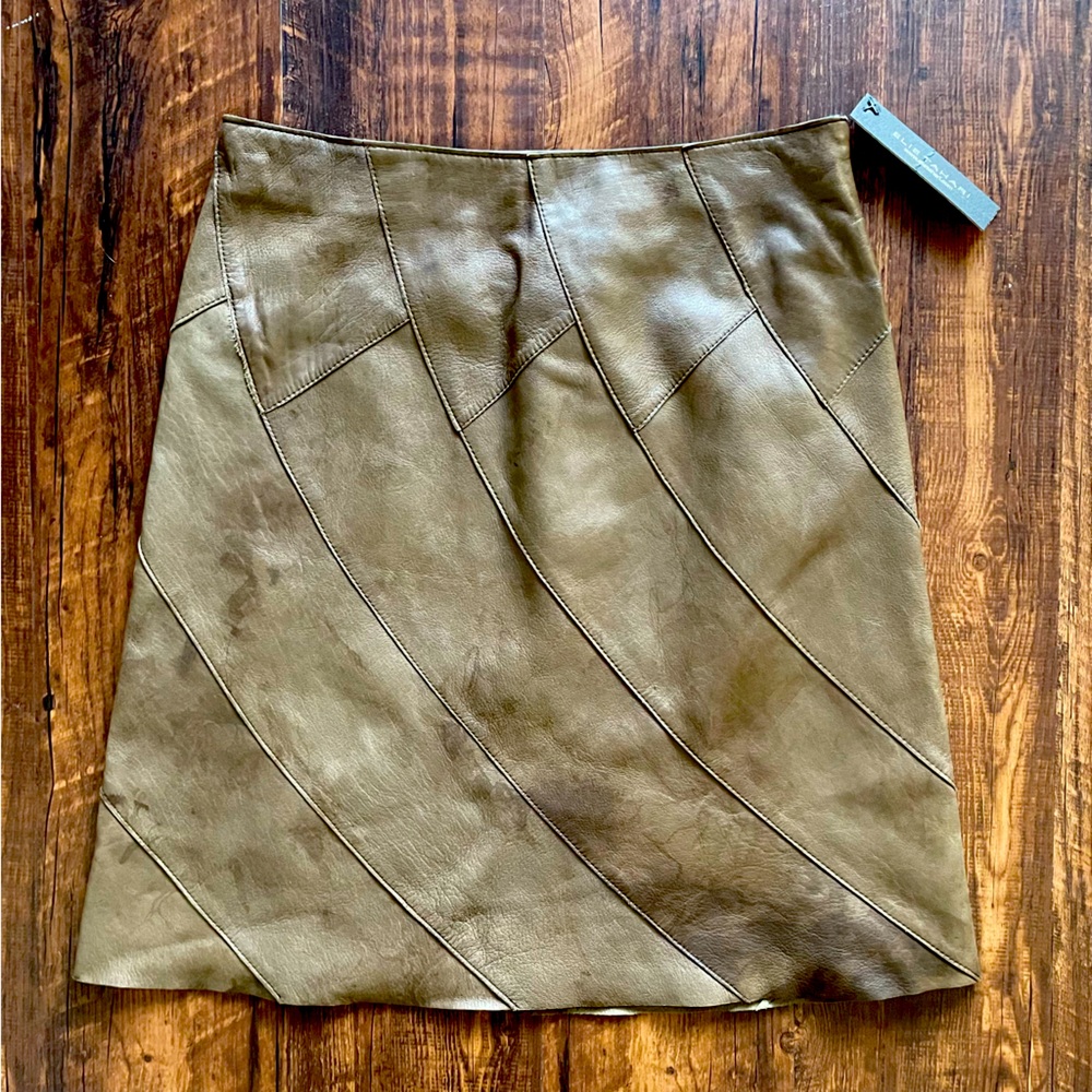 NWT ELIE TAHARI Alyssa Leather Skirt
